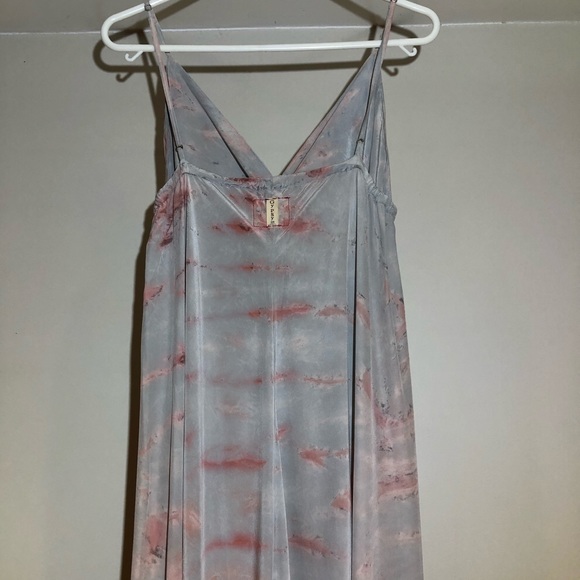 Silk Tie Dye Gypsy 05 Maxi Dress Medium - Picture 4 of 8